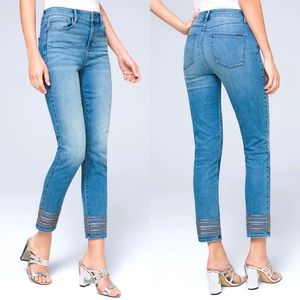 White House Black Market Mid-Rise Slim Crop Jeans